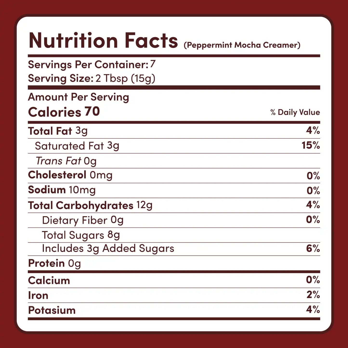 Peppermint Mocha Creamer Add-On (SPECIAL PRICING) - G5C3