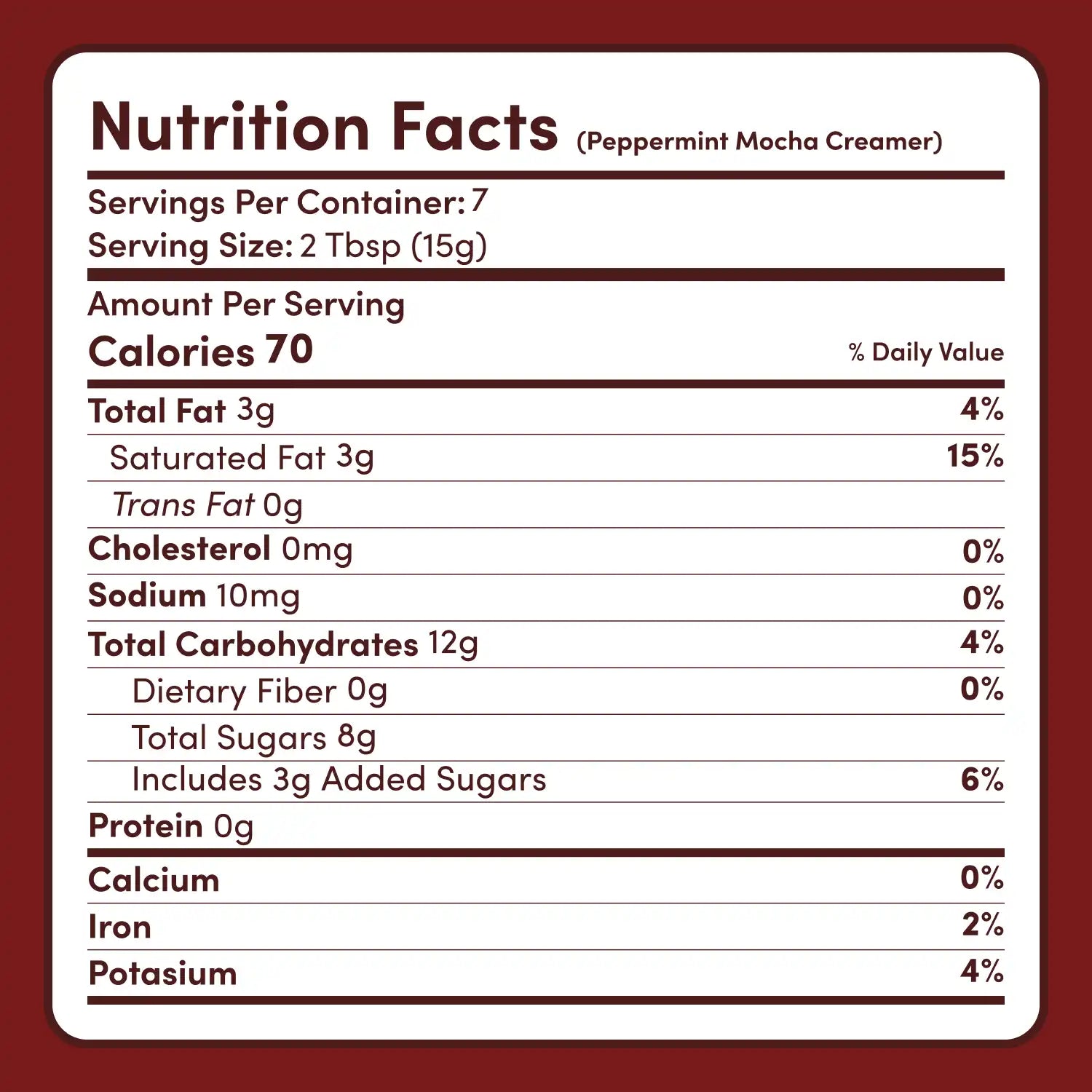 Peppermint Mocha Creamer Add-On (SPECIAL PRICING) - G5C3