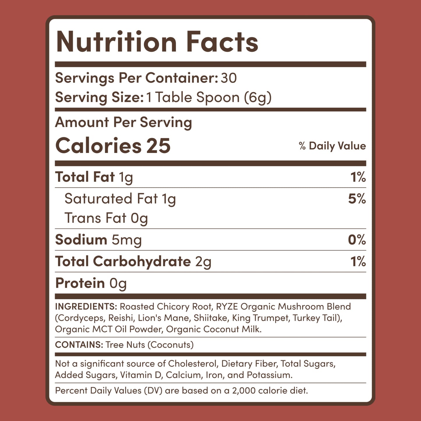 Mushroom Chicory (1 Pack - 30 Servings) - 45YA