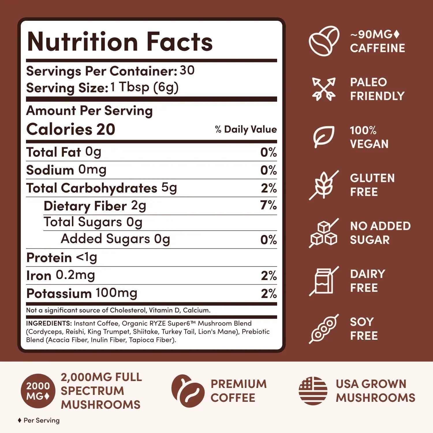 Mushroom Coffee Dark Roast Starter Kit 60 Servings - B0MS