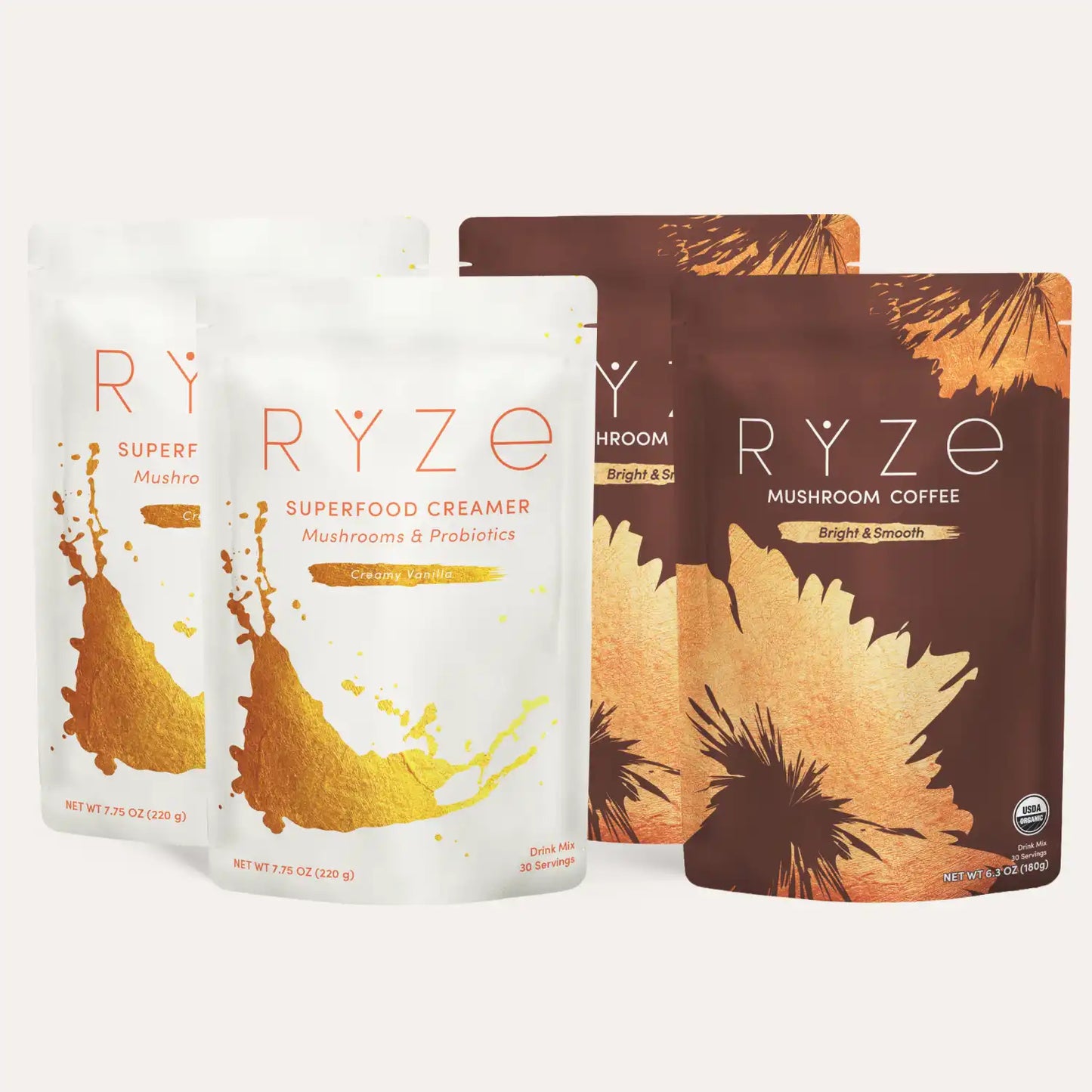 RYZE Lovers Gift Set (2 Coffees + 2 Creamers) - T6HL