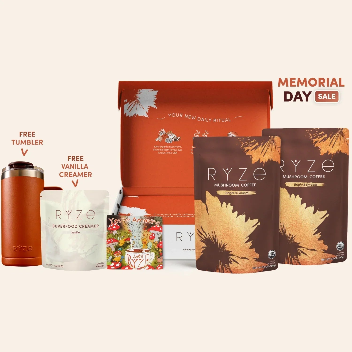 Mushroom Coffee Starter Kit 60 Serving - 9SO5