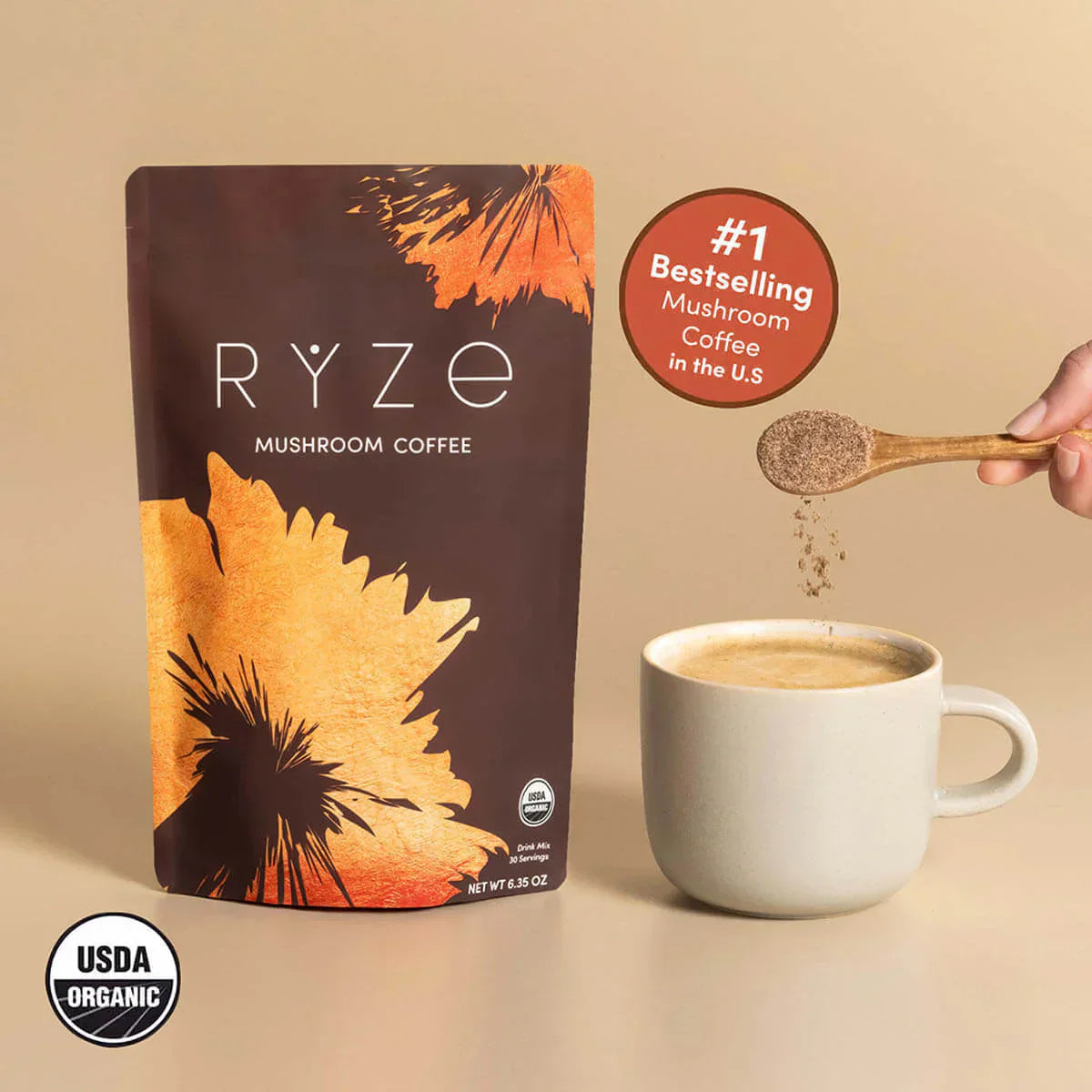 Mushroom Coffee (1 pack - 30 Servings) - NZU2