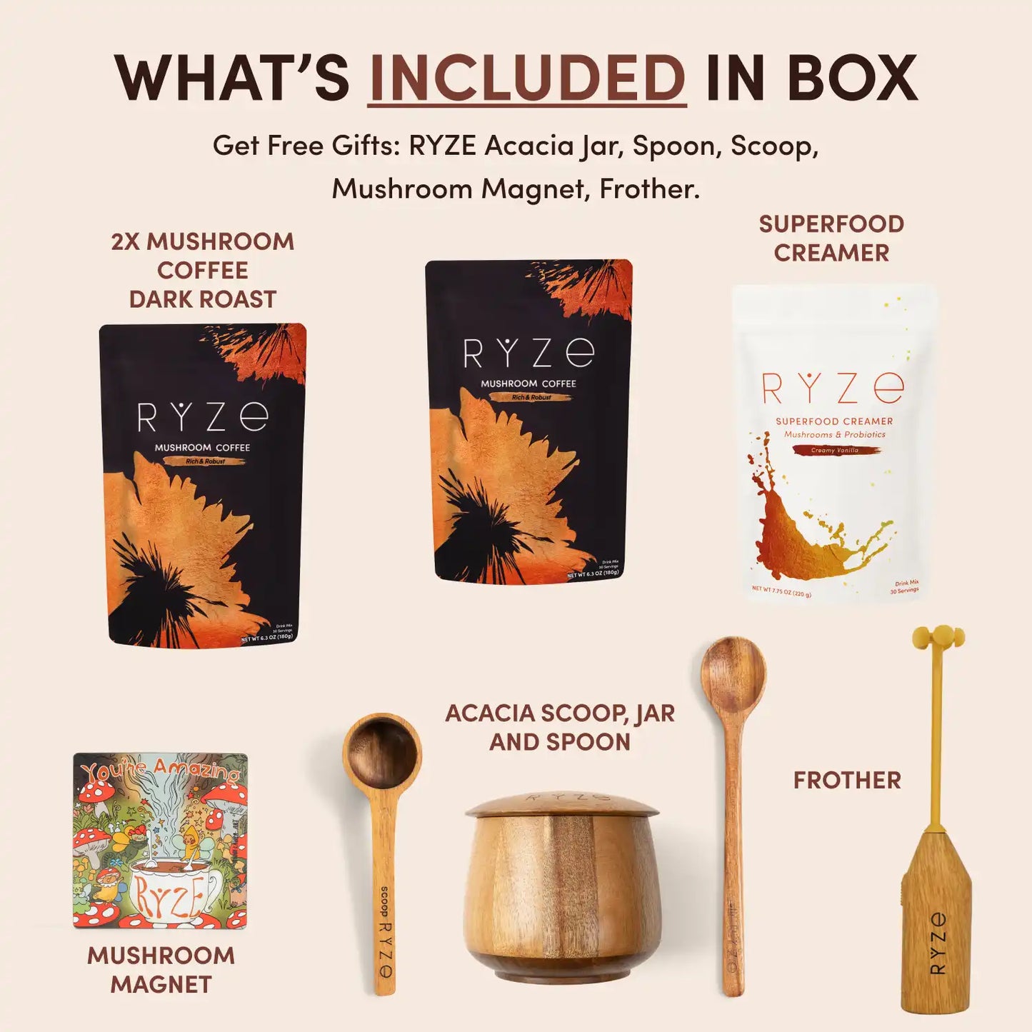 Mushroom Coffee Ritual Set - 7LWQ
