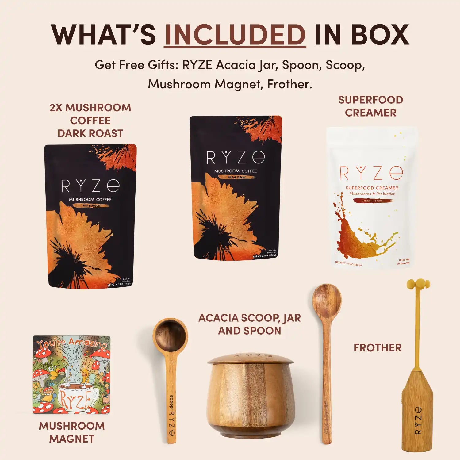 Mushroom Coffee Ritual Set - 7LWQ