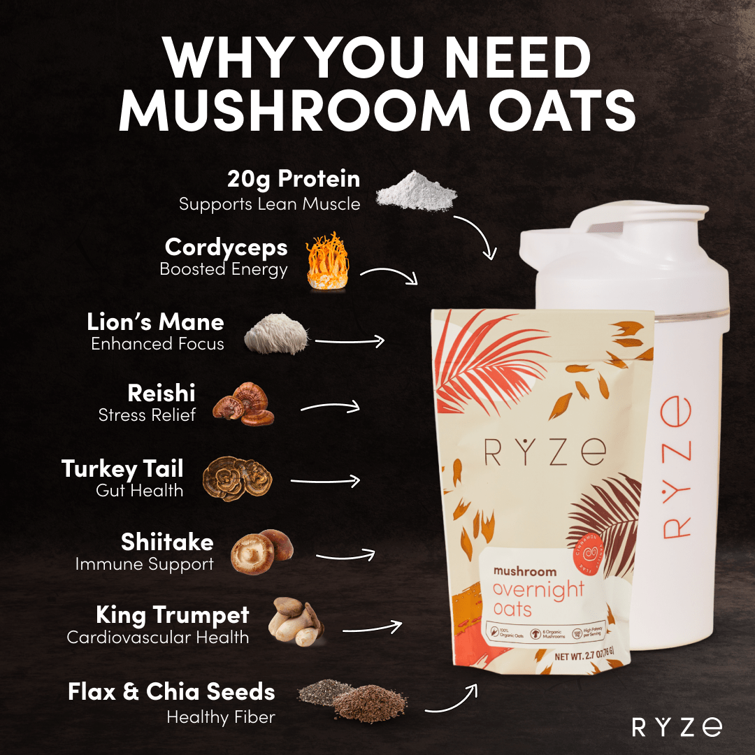 Mushroom Overnight Oats Pack (14 Servings) - F8IZ