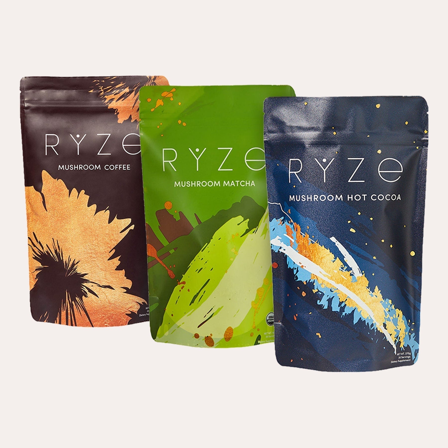 RYZE Hot Cocoa - with 6 Sleep Superfoods to Help Fall Asleep and Stay Asleep - 8LDO