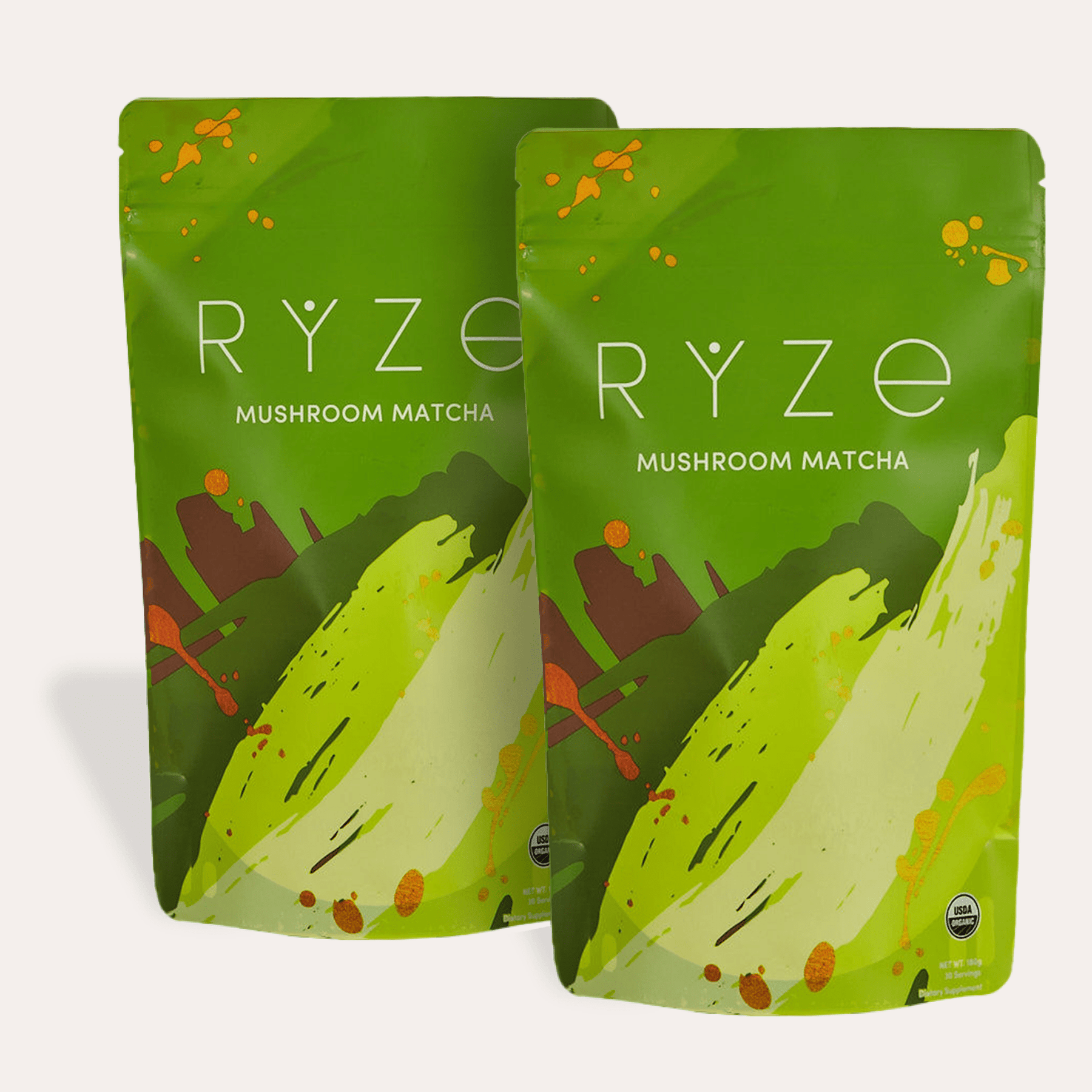 RYZE Organic Mushroom Matcha Starter Kit (60 servings) - L23R